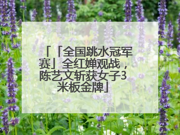 「全国跳水冠军赛」全红婵观战，陈艺文斩获女子3米板金牌