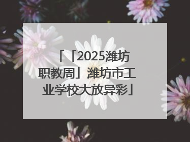 「2025潍坊职教周」潍坊市工业学校大放异彩