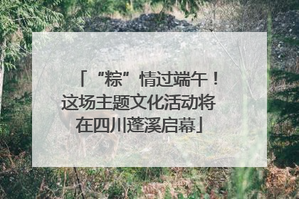 “粽”情过端午！这场主题文化活动将在四川蓬溪启幕