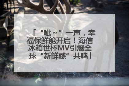 “呲～”一声，幸福保鲜舱开启！海信冰箱世杯MV引爆全球“新鲜感”共鸣