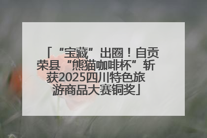 “宝藏”出圈！自贡荣县“熊猫咖啡杯”斩获2025四川特色旅游商品大赛铜奖
