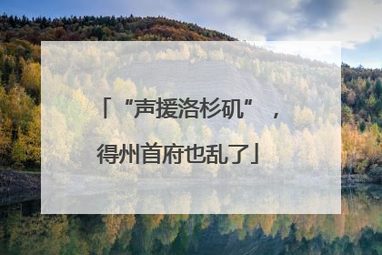 “声援洛杉矶”，得州首府也乱了