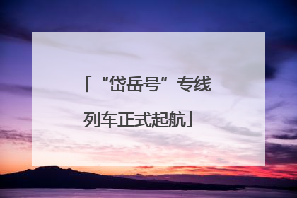 “岱岳号”专线列车正式起航