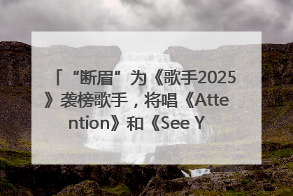 “断眉”为《歌手2025》袭榜歌手，将唱《Attention》和《See You Again》