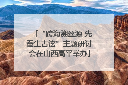 “跨海溯丝源 先蚕生古泫”主题研讨会在山西高平举办