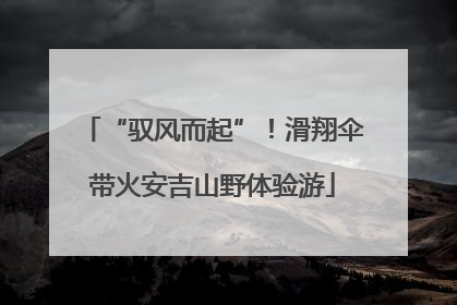 “驭风而起”！滑翔伞带火安吉山野体验游