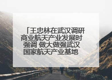 王忠林在武汉调研商业航天产业发展时强调 做大做强武汉国家航天产业基地 打造具有全国影响力的“中国星谷”