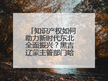 知识产权如何助力新时代东北全面振兴？黑吉辽蒙主管部门哈尔滨“论剑”