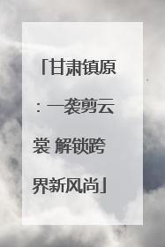 甘肃镇原：一袭剪云裳 解锁跨界新风尚