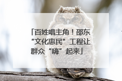 百姓唱主角！邵东“文化惠民”工程让群众“嗨”起来