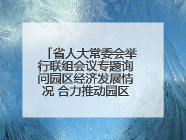 省人大常委会举行联组会议专题询问园区经济发展情况 合力推动园区经济高质量发展 王宁主持会议并讲话 王予波带队到会应询