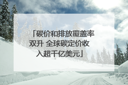 碳价和排放覆盖率双升 全球碳定价收入超千亿美元
