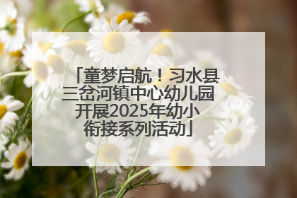 童梦启航！习水县三岔河镇中心幼儿园开展2025年幼小衔接系列活动