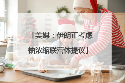 美媒：伊朗正考虑铀浓缩联营体提议