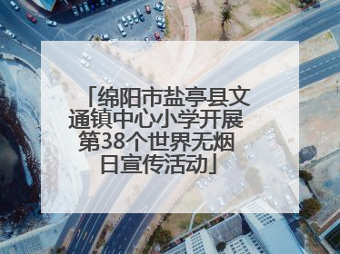 绵阳市盐亭县文通镇中心小学开展第38个世界无烟日宣传活动