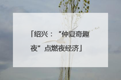 绍兴：“仲夏奇趣夜”点燃夜经济