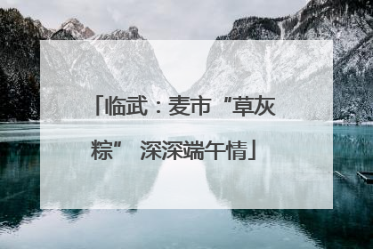 临武：麦市“草灰粽” 深深端午情