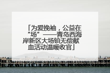 为爱挽袖，公益在“场”——青岛西海岸新区大场镇无偿献血活动温暖收官