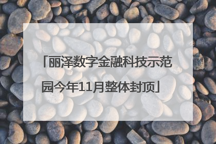 丽泽数字金融科技示范园今年11月整体封顶