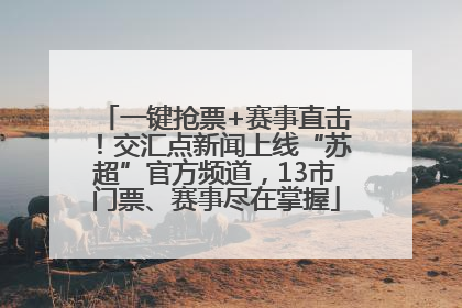 一键抢票+赛事直击！交汇点新闻上线“苏超”官方频道，13市门票、赛事尽在掌握