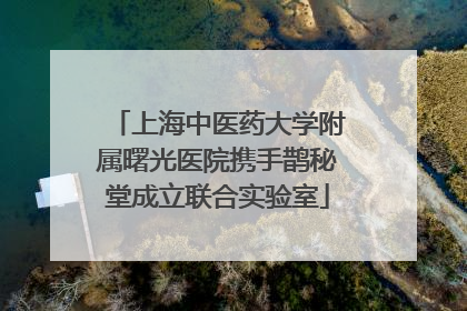 上海中医药大学附属曙光医院携手鹊秘堂成立联合实验室