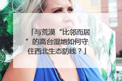 与荒漠“比邻而居”的高台湿地如何守住西北生态防线？