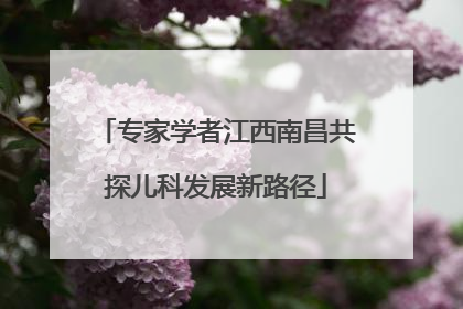 专家学者江西南昌共探儿科发展新路径