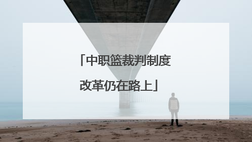 中职篮裁判制度改革仍在路上