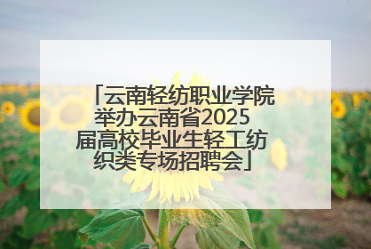 云南轻纺职业学院举办云南省2025届高校毕业生轻工纺织类专场招聘会