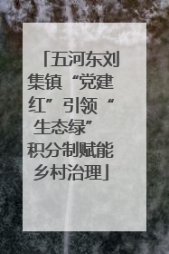 五河东刘集镇“党建红”引领“生态绿” 积分制赋能乡村治理