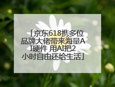 京东618携多位品牌大佬带来海量AI硬件 用AI把2小时自由还给生活
