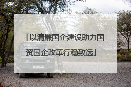 以清廉国企建设助力国资国企改革行稳致远