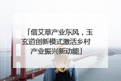 借艾草产业东风，玉玄道创新模式激活乡村产业振兴新动能
