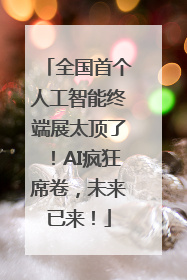 全国首个人工智能终端展太顶了！AI疯狂席卷，未来已来！