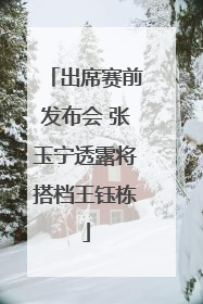 出席赛前发布会 张玉宁透露将搭档王钰栋