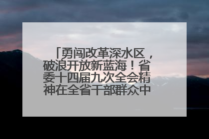 勇闯改革深水区，破浪开放新蓝海！省委十四届九次全会精神在全省干部群众中引发热烈反响