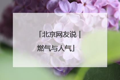 北京网友说｜燃气与人气
