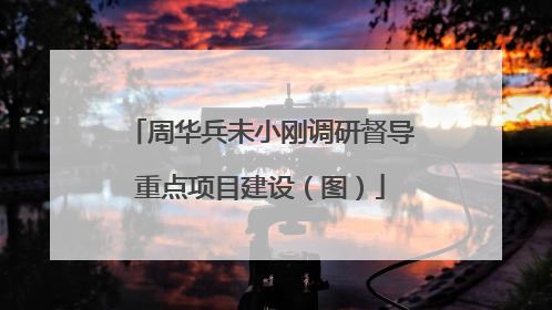 周华兵未小刚调研督导重点项目建设（图）