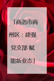商洛市商州区：建强党支部 赋能新业态