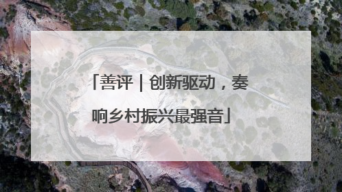 善评｜创新驱动，奏响乡村振兴最强音