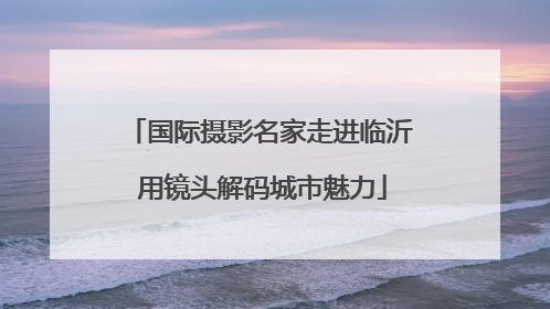 国际摄影名家走进临沂 用镜头解码城市魅力