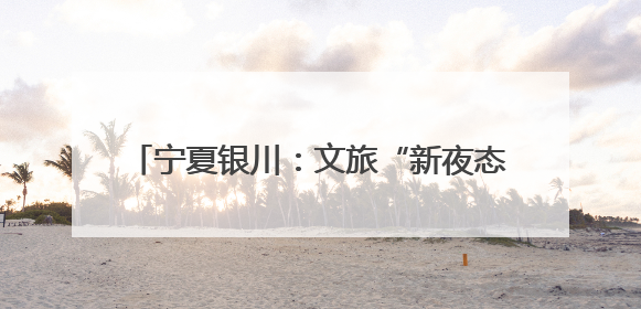 宁夏银川：文旅“新夜态”点亮城市“夜经济”