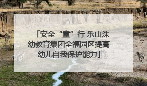 安全“童”行 乐山洙幼教育集团全福园区提高幼儿自我保护能力