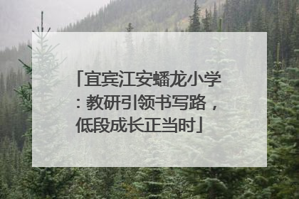 宜宾江安蟠龙小学：教研引领书写路，低段成长正当时