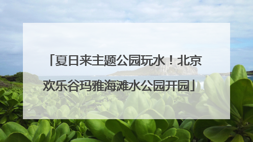 夏日来主题公园玩水！北京欢乐谷玛雅海滩水公园开园