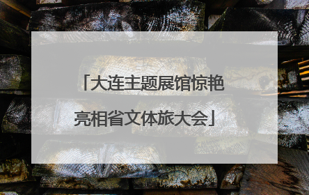 大连主题展馆惊艳亮相省文体旅大会