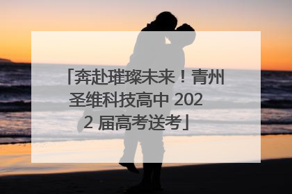 奔赴璀璨未来！青州圣维科技高中 2022 届高考送考