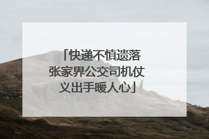快递不慎遗落 张家界公交司机仗义出手暖人心