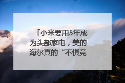 小米要用5年成为头部家电，美的海尔真的“不惧竞争”？｜热财经