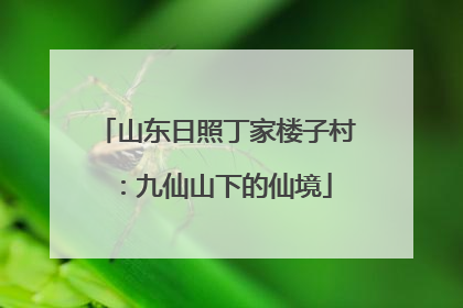 山东日照丁家楼子村：九仙山下的仙境